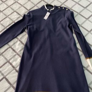 NWT loft women’s large colorblock sweater dress